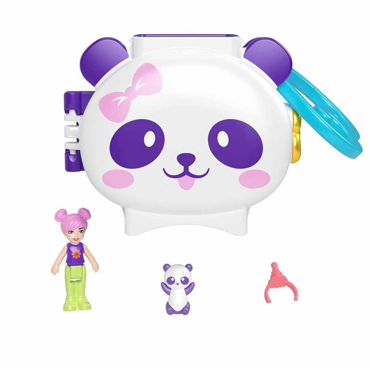 Polly Pocket Polly Pocket Cuddly Toys Compact Play Set GYV99 Panda, HRD38