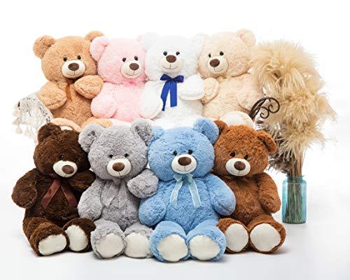 DOLDOA DOLDOA Giant Teddy Bear Soft Stuffed Animals Plush Big Bear Toy for Kids, Girlfriend 35.4 inch (Tan)
