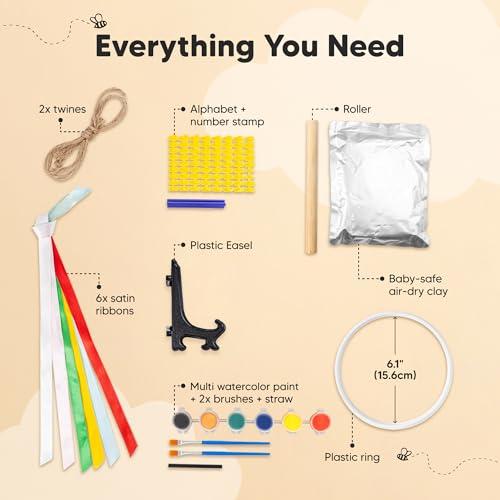 KeaBabies Baby Hand and Footprint Kit - Personalized Baby Foot Printing Kit for Newborn - Baby Footprint Kit for Toddlers - Baby Keepsake Handprint Kit - Baby Handprint Ornament Maker (Multi-Colored)