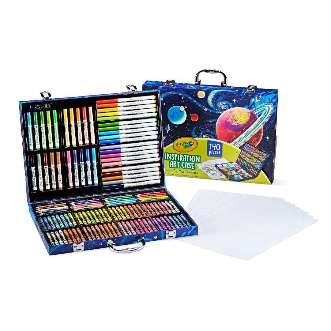 Crayola Crayola Inspiration Art Case Coloring Set - Space (140ct), Art Kit For Kids, Toys for Girls & Boys, Art Set, Gift for Kids [Amazon Exclusive]