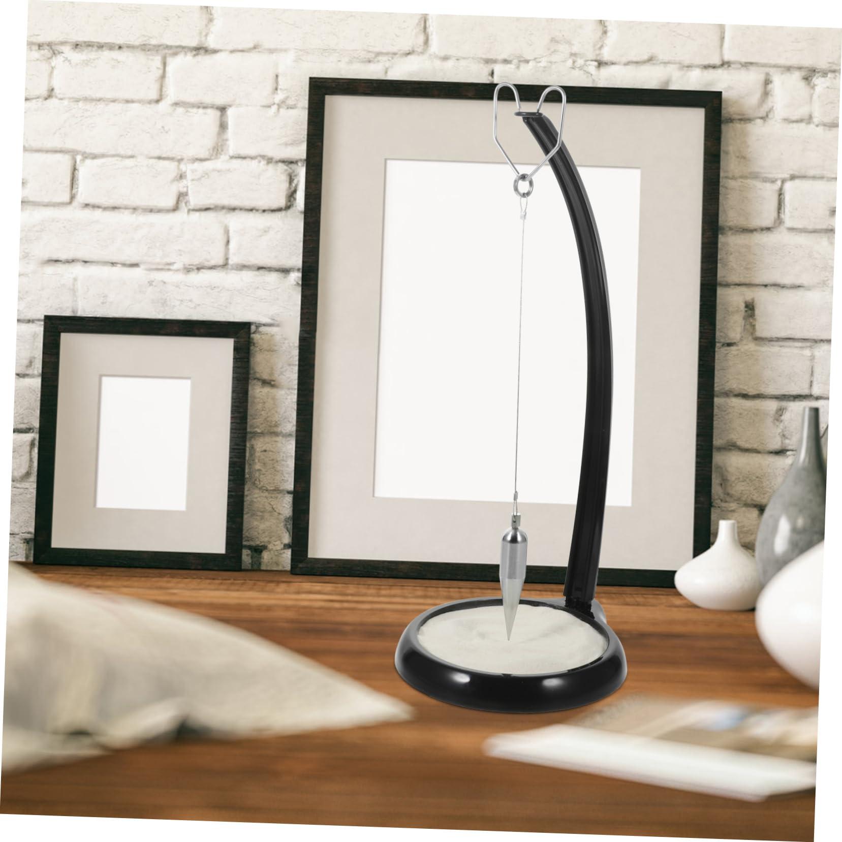BESTonZON BESTonZON Home Decor Pendulum Table Centerpiece Metal Sand Pendulum Gravity Sand Pendulum Sand Table Pendulum Sisyphus Table Art Natural Sand Pendulum Bracket Iron Bookcase Office