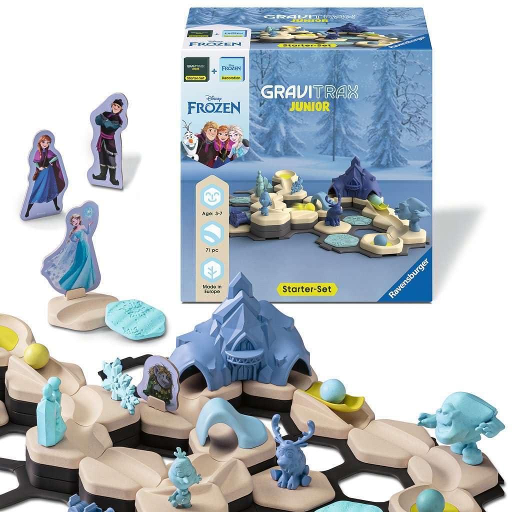 Ravensburger Ravensburger - GraviTrax Junior Bundle Frozen, Marble Court and Construction Toys, Ages 3+