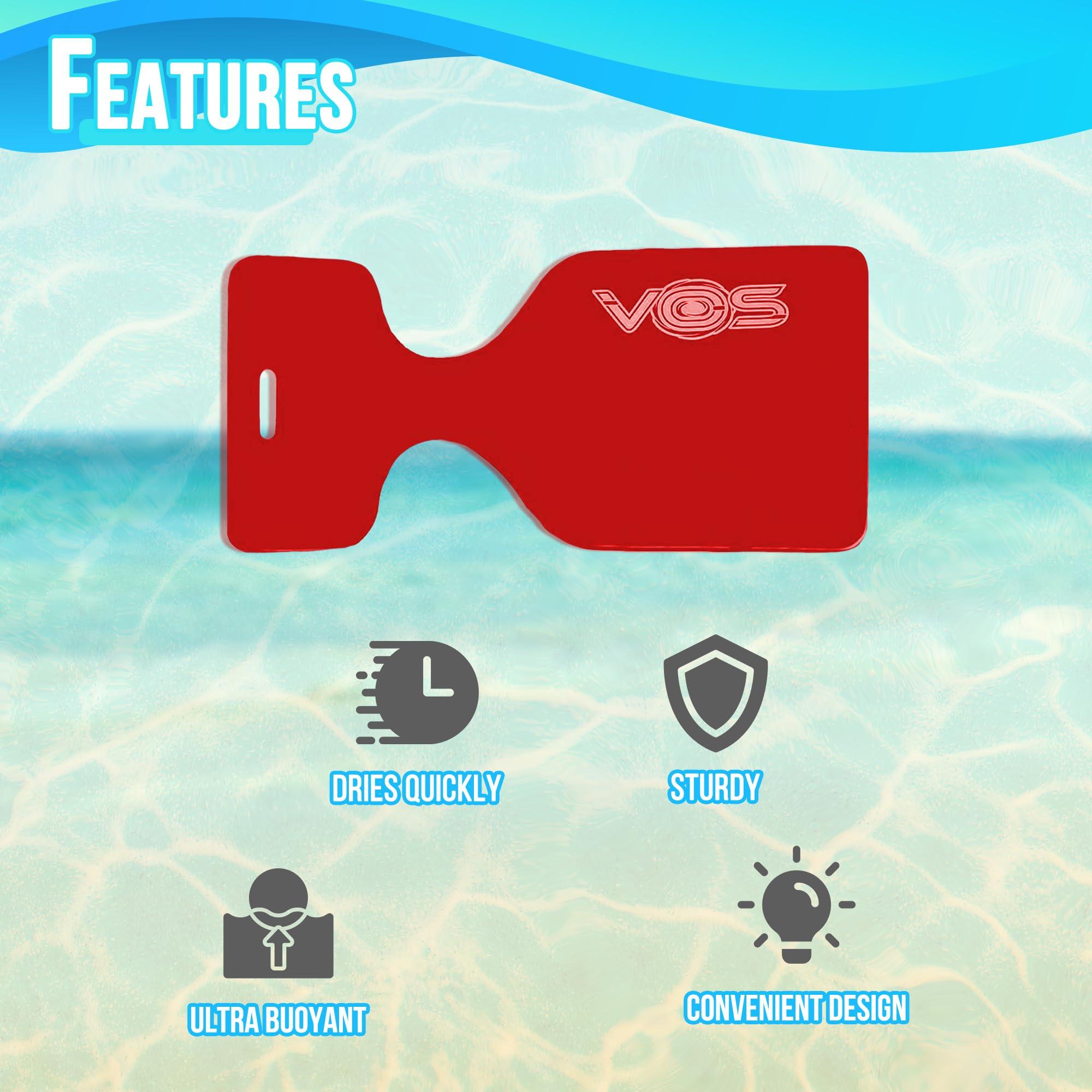 VOS VOS Phoenix Water Solid Saddle Floats for Adults and Kids -2 Pc Pack|Ultra Buoyant, Comfortable Floating Seats for Pool, Beaches, Lakes, Water Parks (Rave Red)