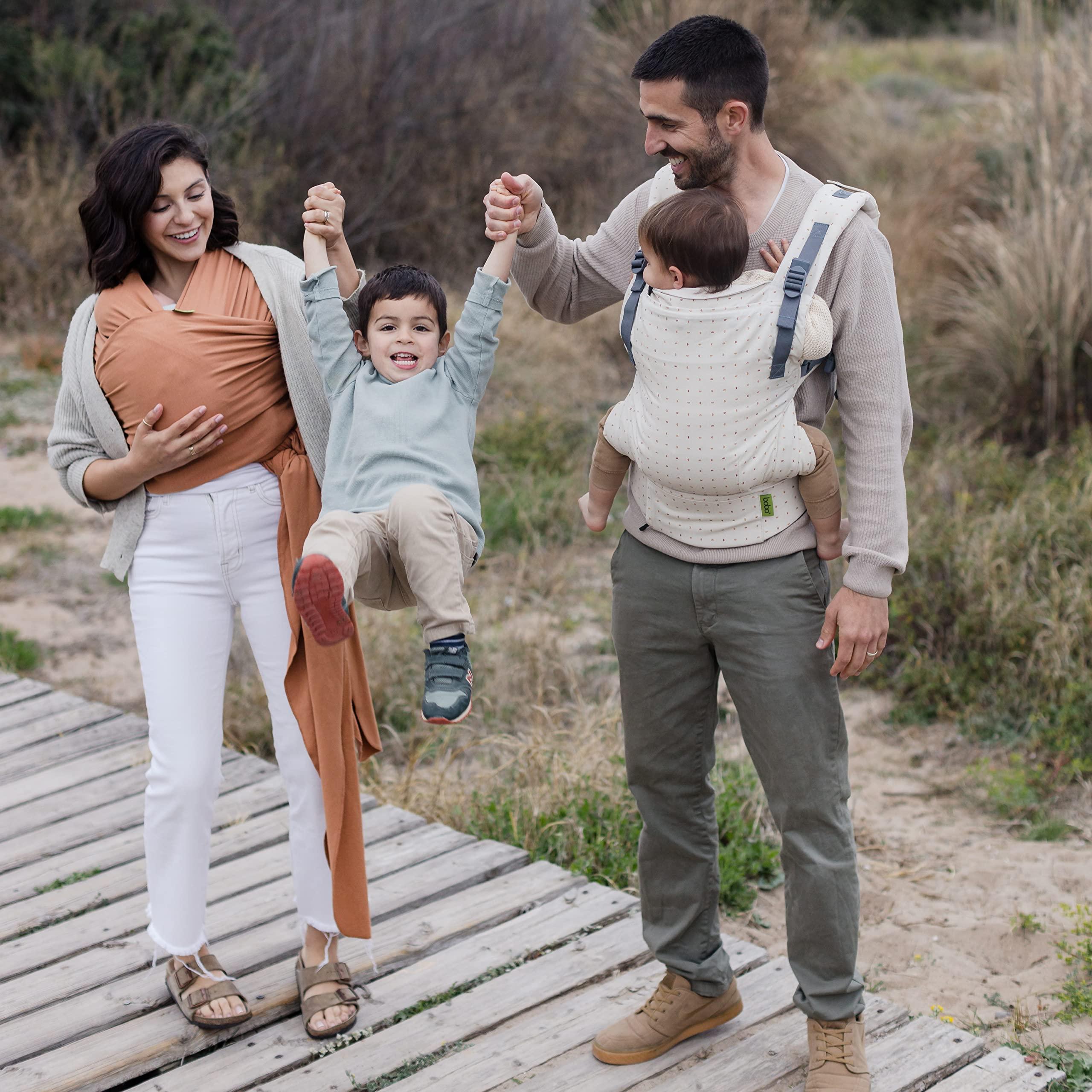 Boba Boba Baby Wrap Carrier Original Baby Sling Carrier for Newborns (735 lbs), Soft, Secure, Hands-Free & Ergonomic, Ideal for Comfortable Bonding, New Parents (Organic Fox)