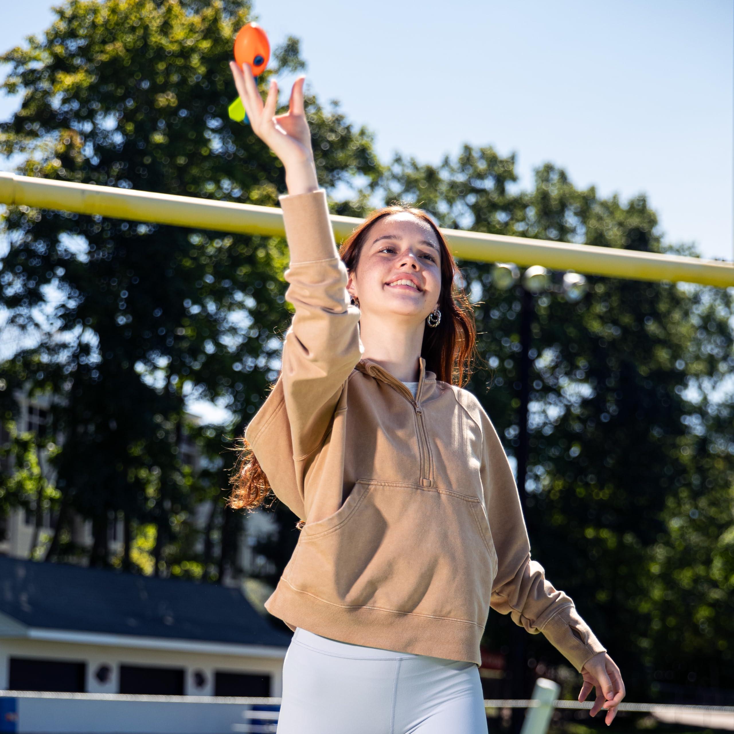 NERF NERF Vortex Mini Aero Howler Foam Football - NERF Soft Mini Vortex Football for Long-Distance Throws - Perfect for Pool + Beach Ball - Kids Aero Howler Whistle Foam Ball