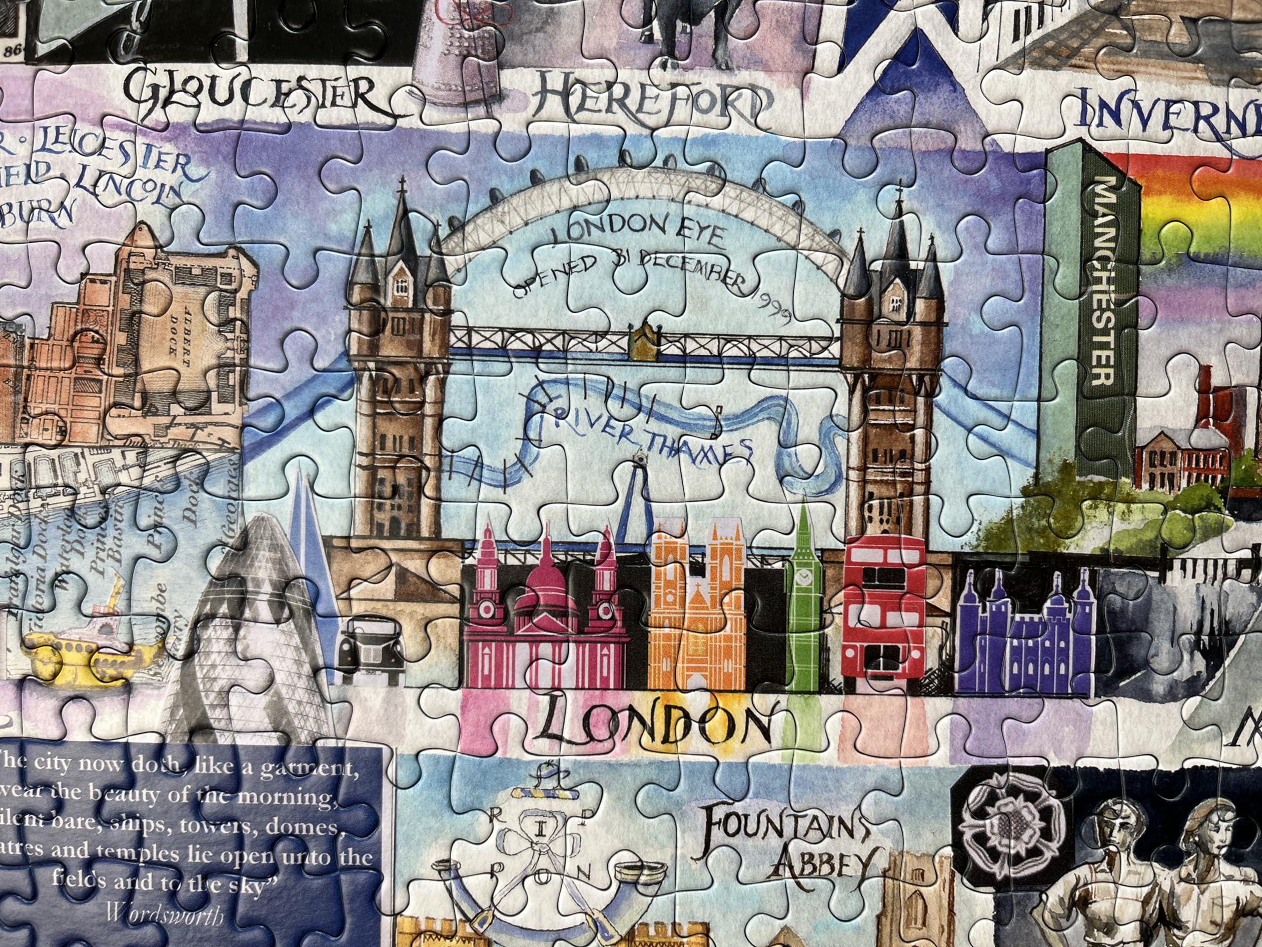 Gibsons Games Gibsons Games Bright Lights & Big Cities 1000 Piece Jigsaw Puzzle | Val Goldfinch Jigsaw Puzzle | Sustainable Puzzle for Adults | Premium 100% Recycled Board | Great Gift for Adults |