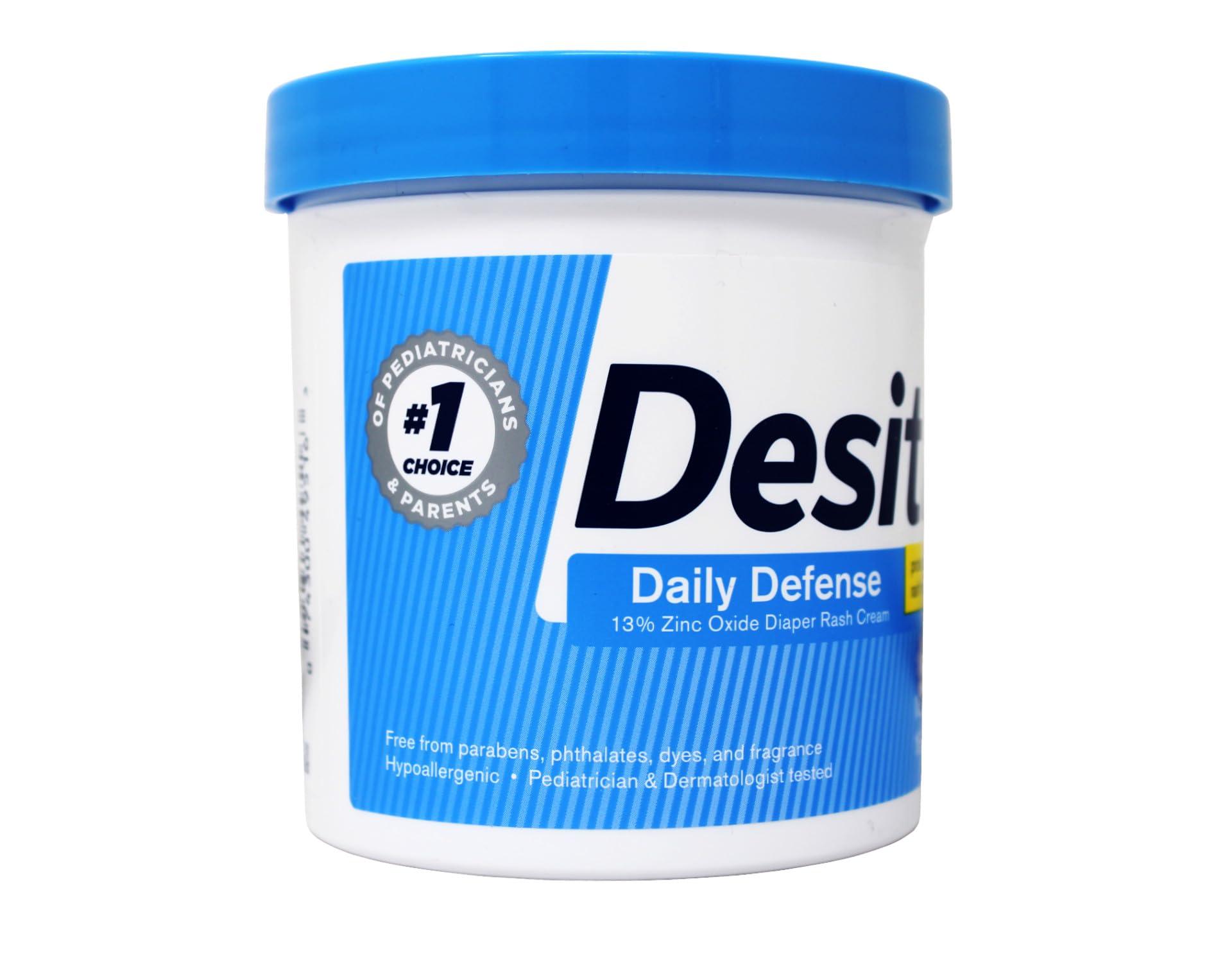 Desitin Desitin Daily Defense Baby Diaper Rash Cream with Zinc Oxide to Treat, Relieve & Prevent diaper rash, Hypoallergenic, Dye-, Phthalate- & Paraben-Free, 16 oz