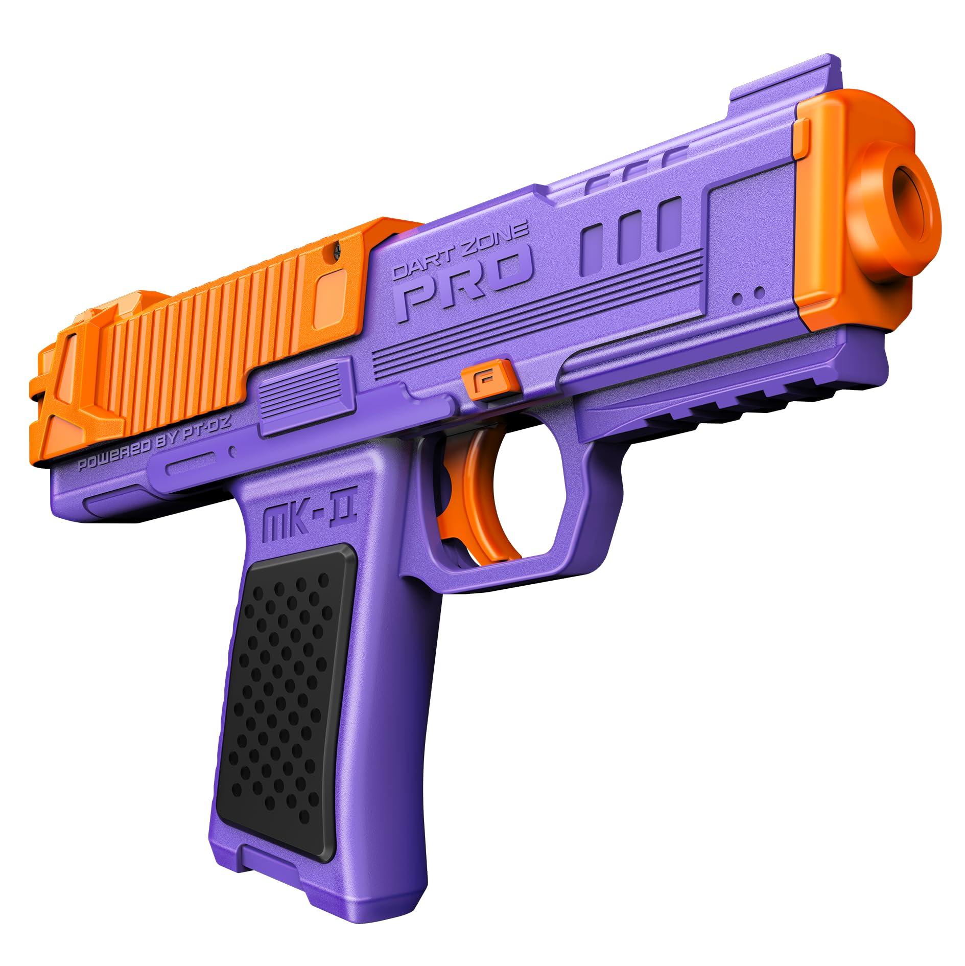 DART ZONE DART ZONE Pro-Series MK-2 120 FPS Foam Blaster for Adults, Teens - Soft Bullet Blaster Ages 14+ with 18 Half Length Darts, 2 Mags & Holsters Red Toy Pistol Blaster 120 ft Range