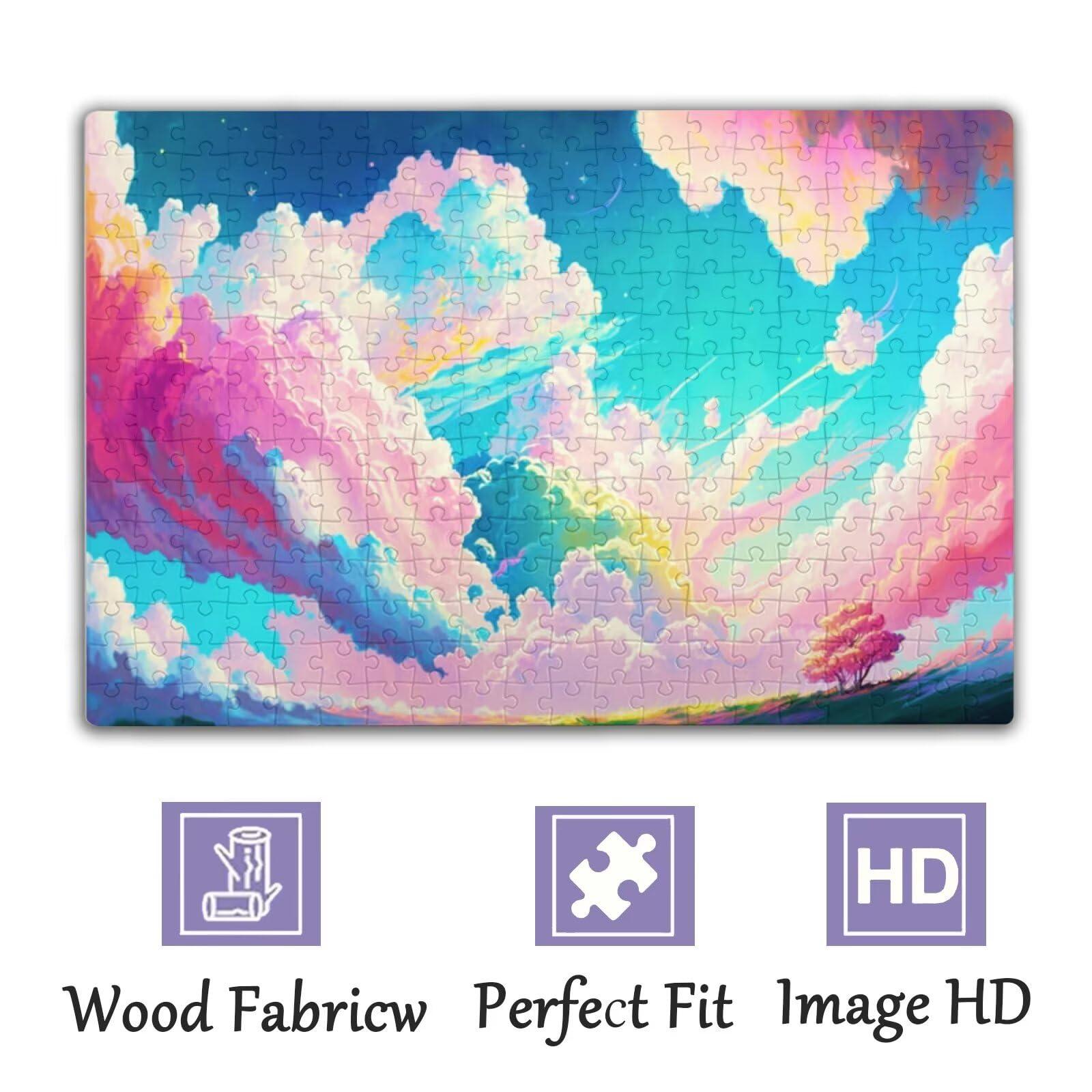 Rovifei Thanksgiving Puzzles for Adults 1000 Pieces Autumn Garden Puzzles for Kids, Each Piece Fits Together Perfectly - for Room Decor Home Decor Bathroom Decor - Unique Gifts 30x20 inch