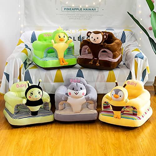 PUXU Baby Support Seat, Cute Baby Sofa Chair for Sitting Up, Comfy Plush Infant Seats (Hamster,W17.5" x H17.5")