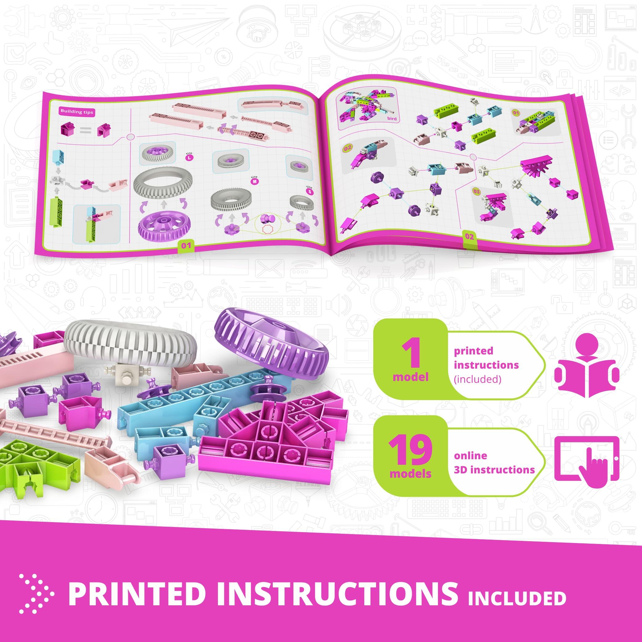 Engino Engino- STEM Girls Building Toys, 20 Model Set, Educational Toys for Ages 6+, Construction Toys, Gifts for Girls, STEM Kits