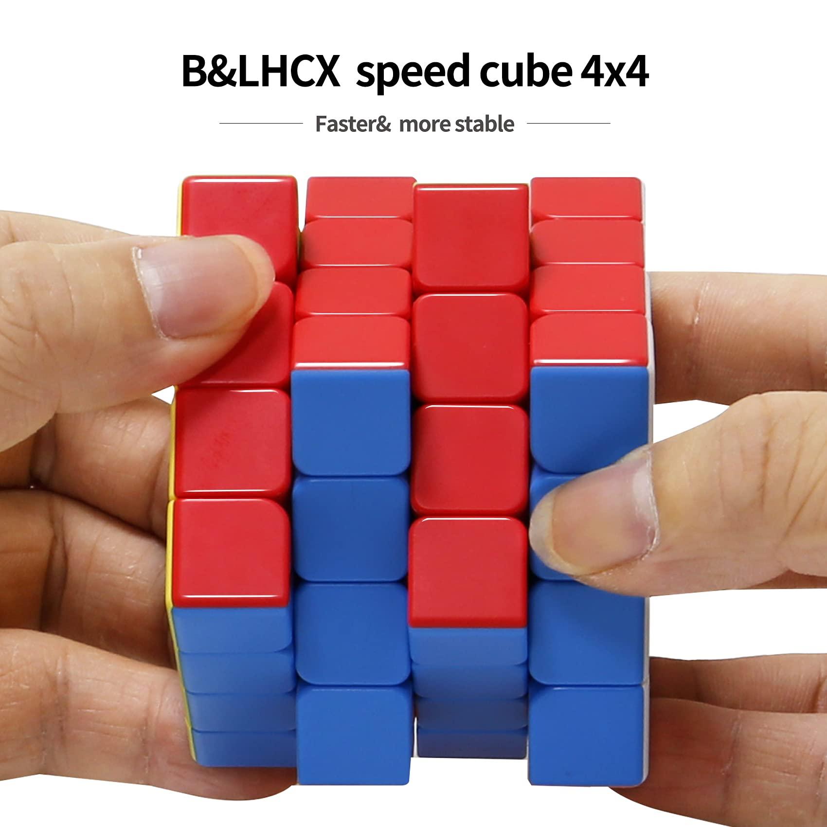 B&LHCX Speed Cube, Magic Cube 4x4x4 of B&LHCX are Easy Turning and Smooth Play Durable Cube Toys for Kids and Adults (2.28inches)
