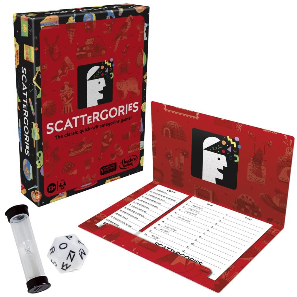 Hasbro Gaming Hasbro Gaming Classic Scattergories Game, Party Game for Adults and Teens Aged 13 and up, Board Game for 2+ Players