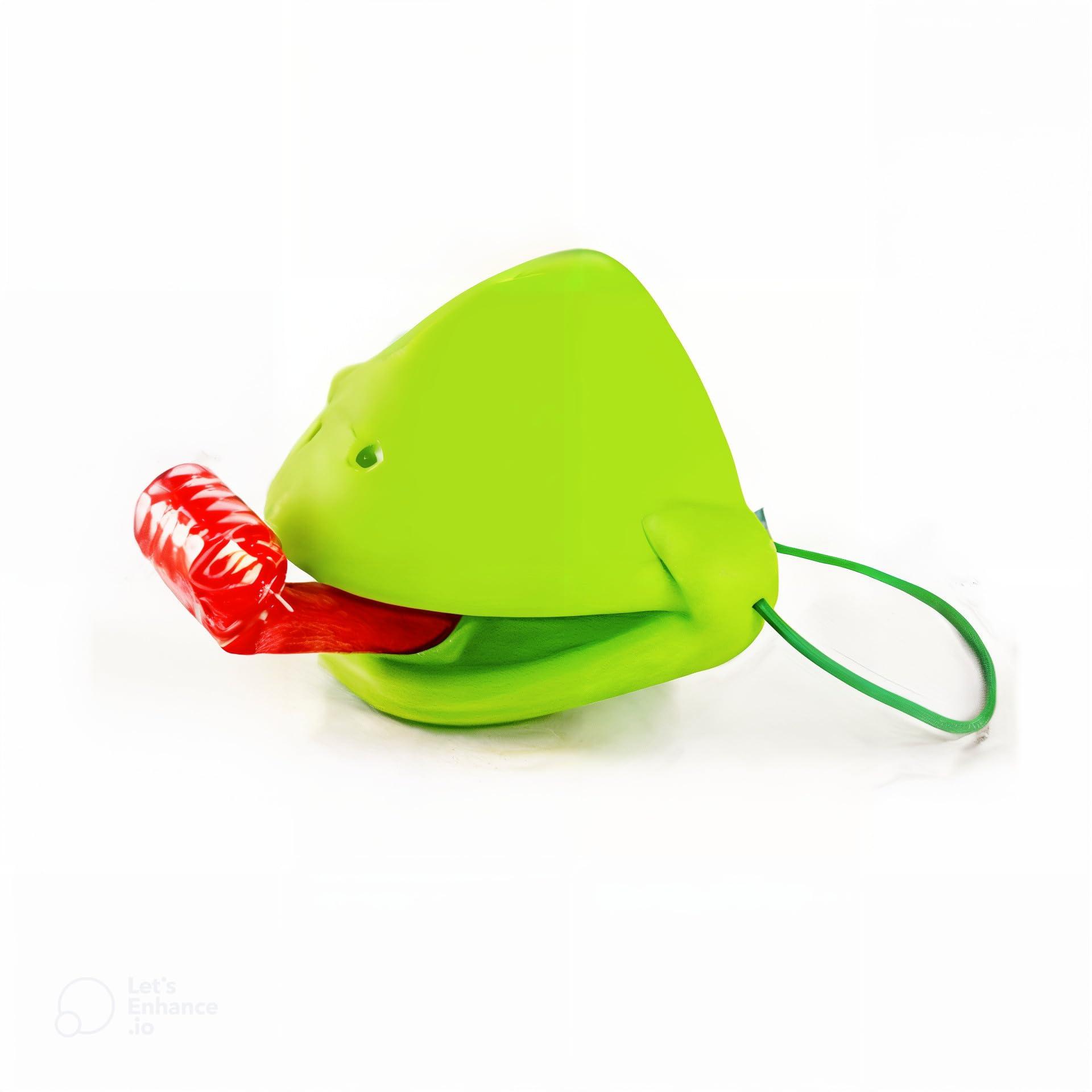 Generic Frog Tongue Game Set, Frog Mask with Blow Tongue, Lizard Tongue Game, Frog Blow Tongue Mask Game, Frog Toy Tongues Out Game, with Blowing Air, Multiplayer Party Game (6-Pack Masks)