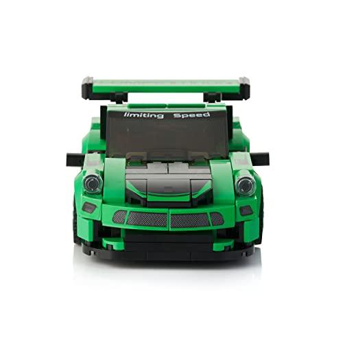 Block Builder Block Builder Porsche 911 Racing Car Building Block Set (358 Pieces). Racing Car Building Blocks for Kids and Adults