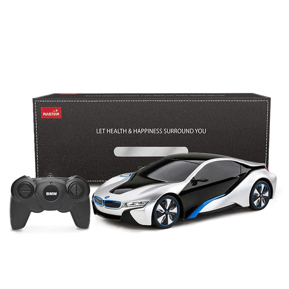 RASTAR RASTAR BMW i8 RC Car BMW i8 1/24 Remote Control Car, BMW Toy Car - Silver