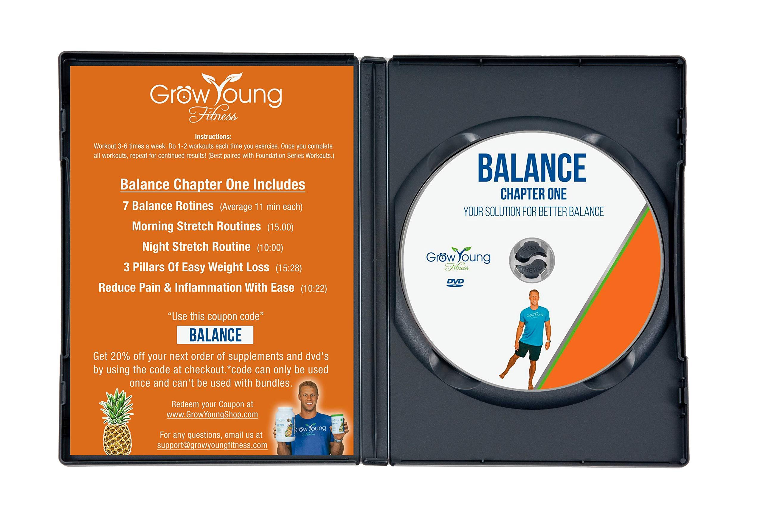 Grow Young Fitness Grow Young Fitness Better Balance Exercise for Seniors - Improve Balance - Chapter One Senior Exercise DVD