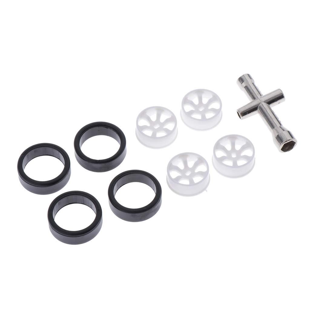 Zuchec 4Xrc Car Tires&Wheel Rim And Cross Wrench Sleeve For Wltoys K969 Spare Parts