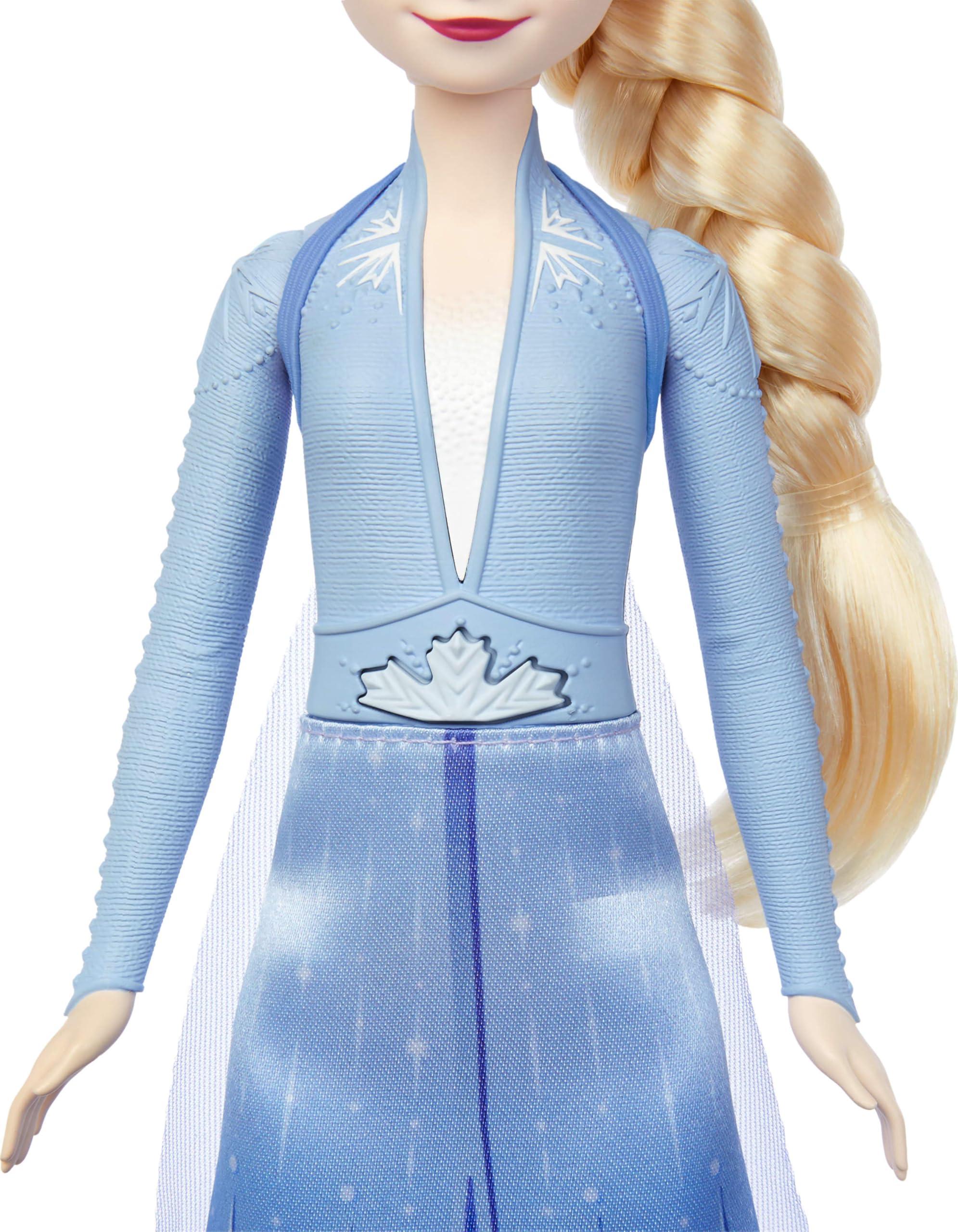 Mattel Mattel Disney Frozen Toys, Elsa Singing Adventure Fashion Doll in Signature Clothing, Sings Into the Unknown from Disney's Frozen 2 Movie