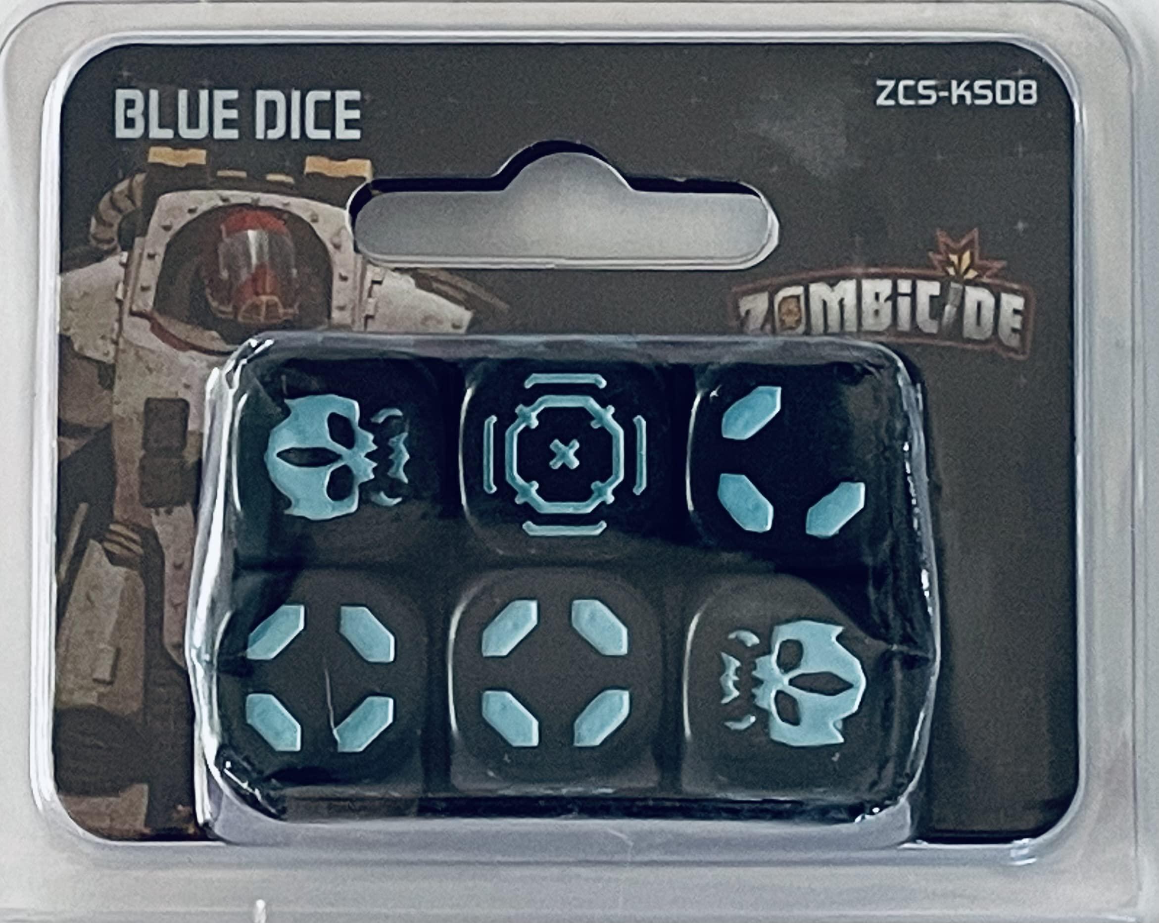 CMON Zombicide Invader Kickstarter Exclusive Blue Dice Pack