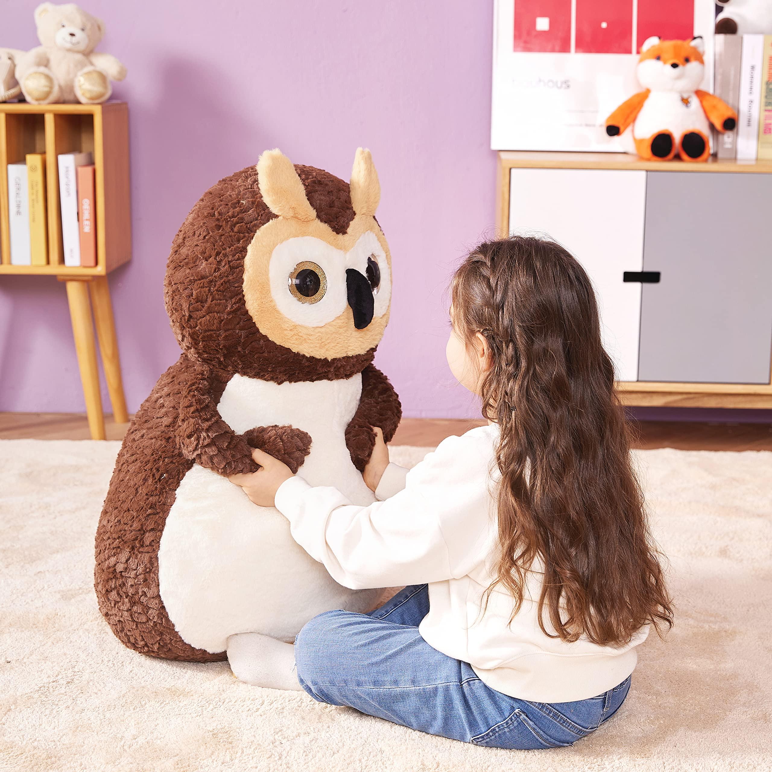 IKASA IKASA Giant Owl Stuffed Animal Plush Toy, 23 Inches Large Owl Plushie Toys for Kids Girls Boys Girlfriend Children