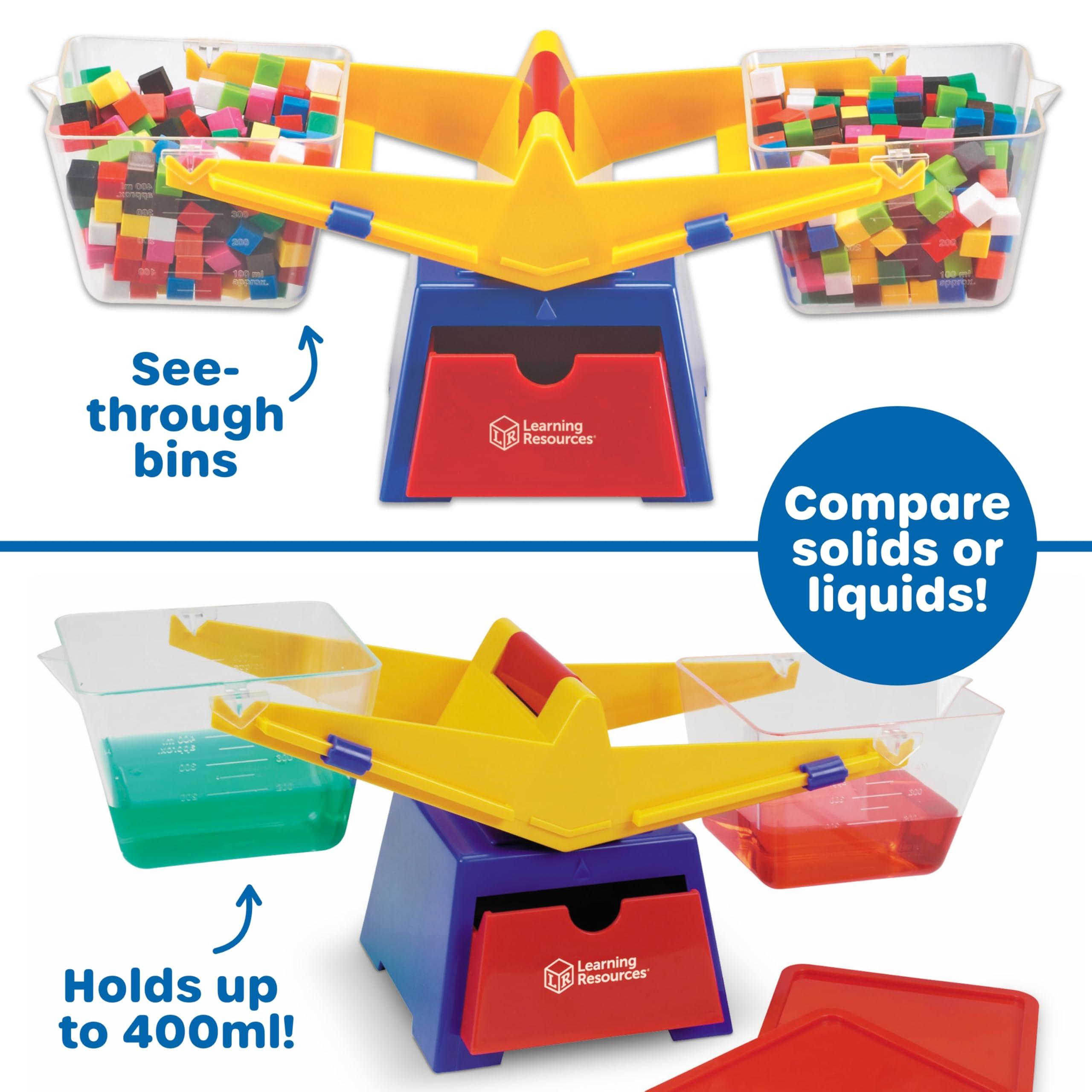 Learning Resources Learning Resources Primary Bucket Balance Teaching Scale - 1 Piece, Ages 3+, Math for Preschoolers, Classroom Balance Scale, Balance Scale for Kids, Science for Kids,Back to School Supplies