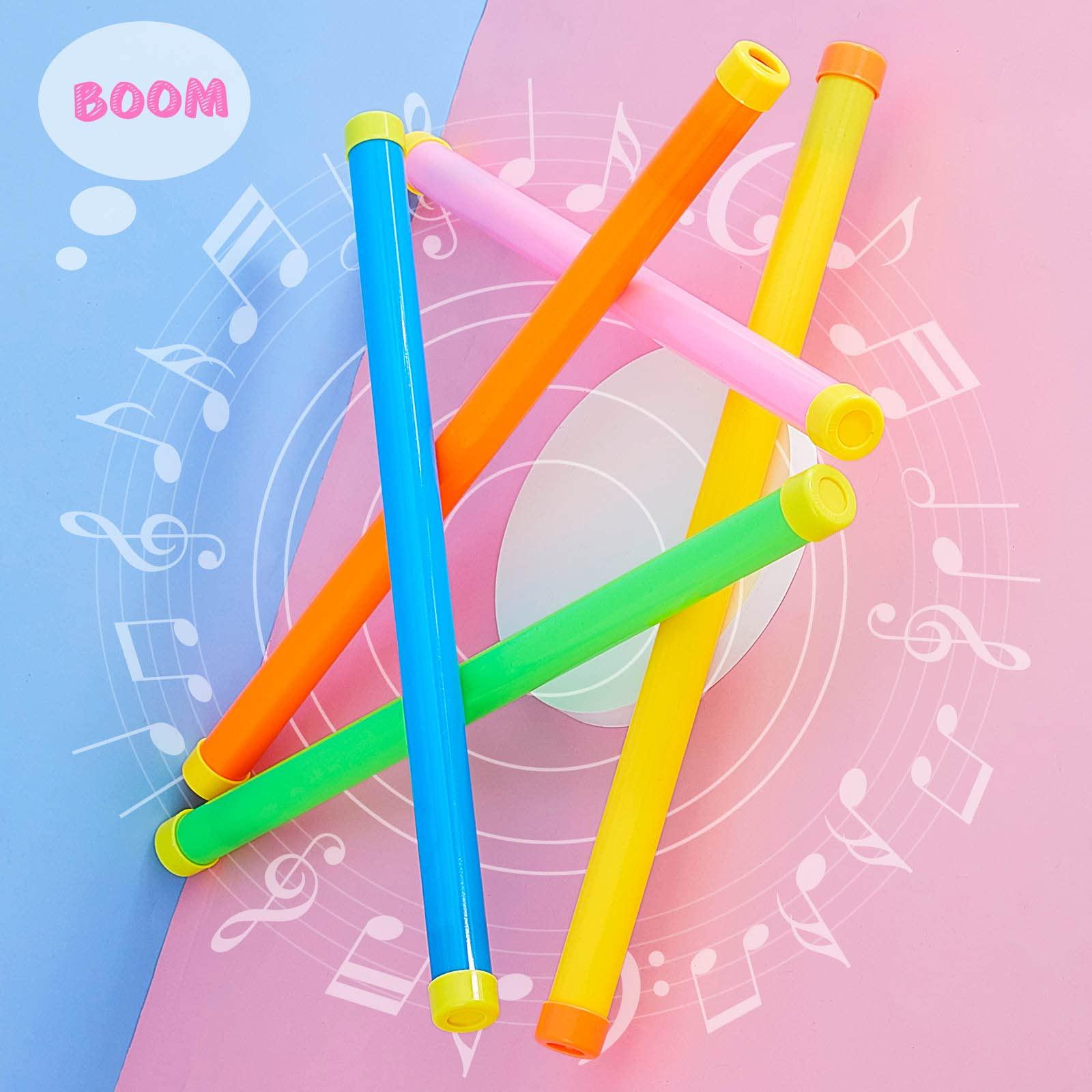 Chivao Chivao 10 Pack Groan Tube Noise Maker Stick Novelty Toy Tube Multi Color Funny Sound Tube Party Favors Christmas Operation for Child, 5 Colors