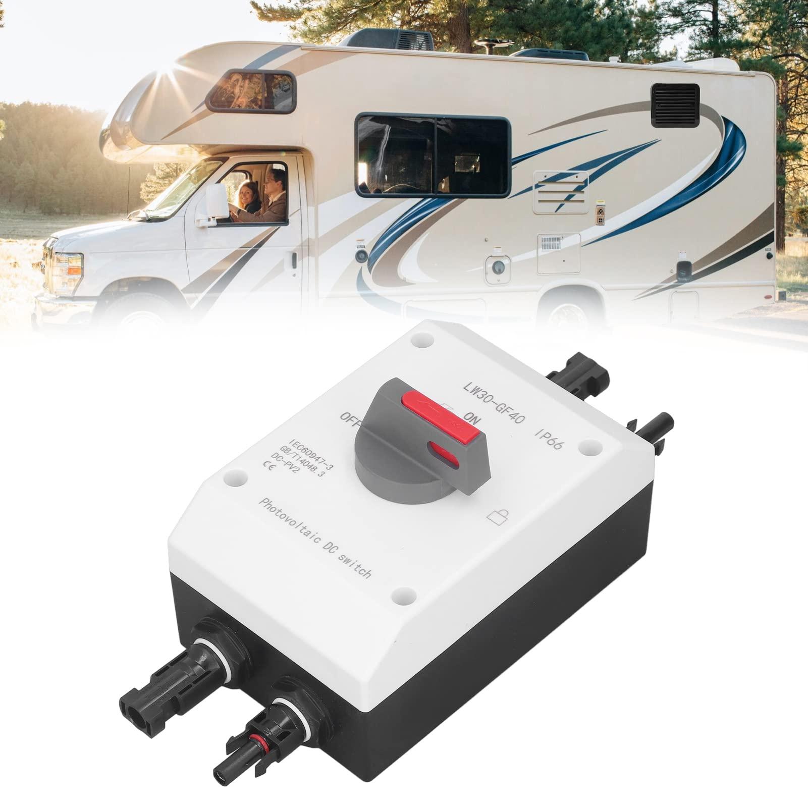 FFIME DC Isolator Solar Switch, PV DC Switch Easy Installation 1200V 32A 4P Insulated IP66 Waterproof for Boat