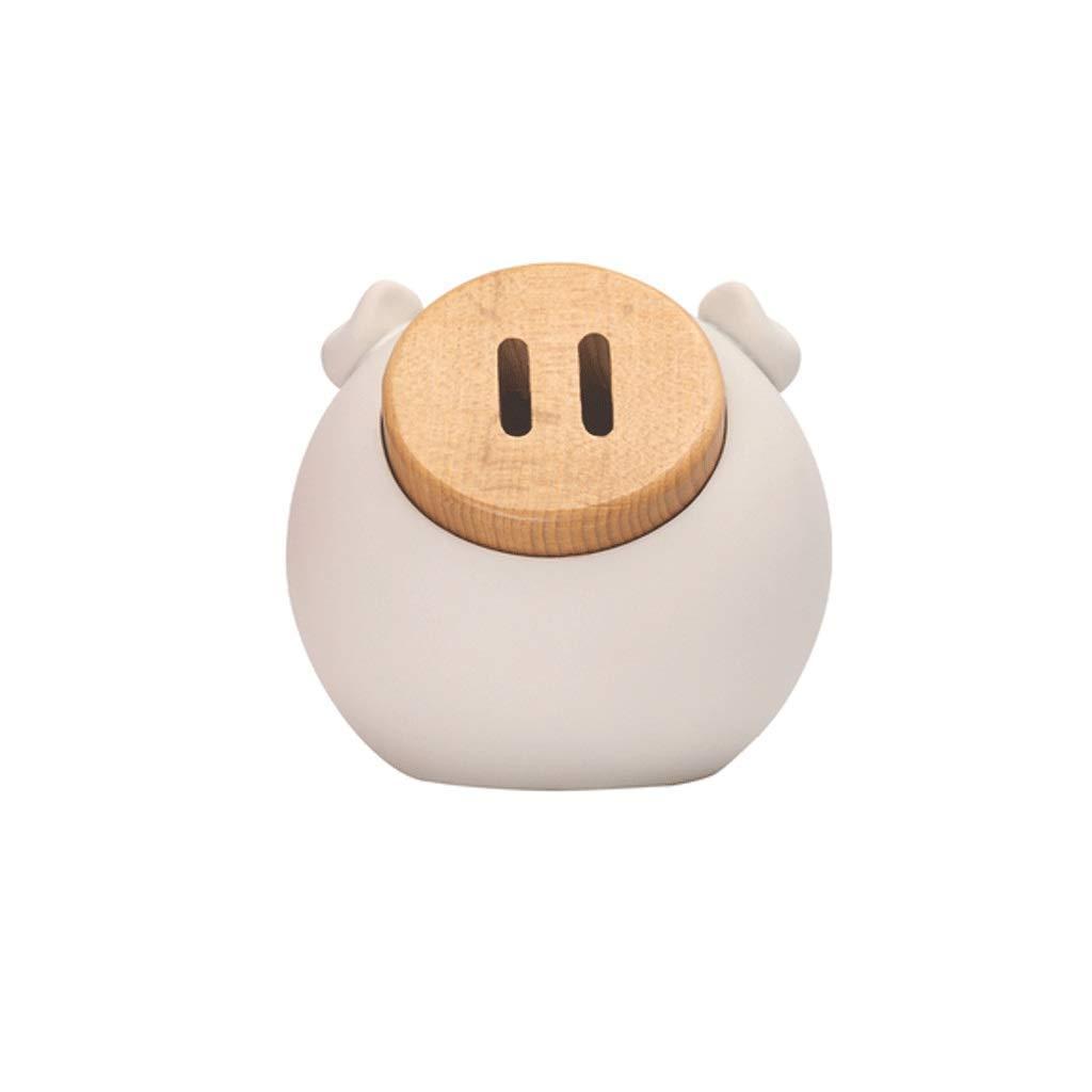 hehe Piggy Bank, Coin Bank, Coin Counter for Kids,for Decoration Or As Gift On Christmas, Pink/Beige-Beige||L