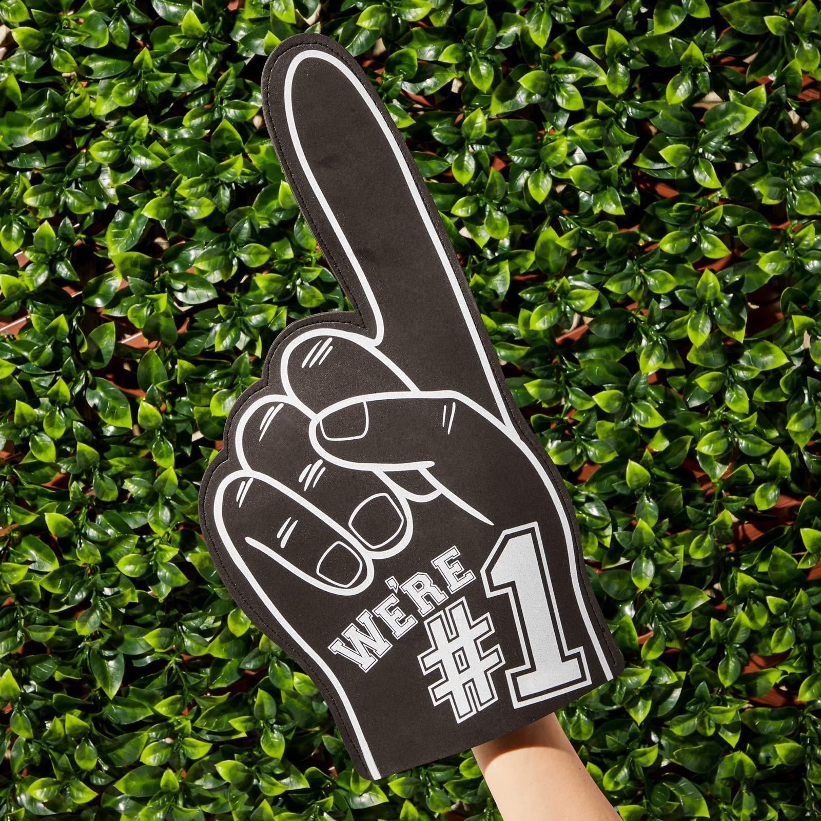Okuna Outpost Okuna Outpost 2 Pack Foam Finger #1, It\'s Goin\' Down, Sports Party Favors, Outdoor Essentials, Black (17.5 in)