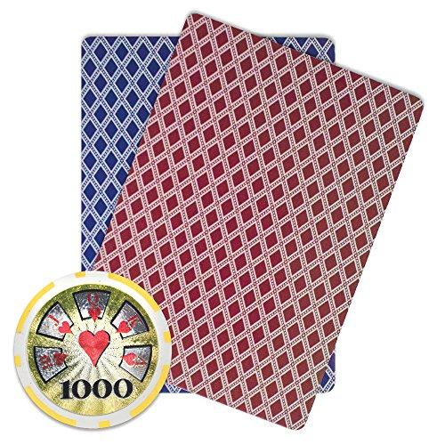 Brybelly Brybelly Hi-Roller Poker Chip Heavyweight 14-Gram Clay Composite – Pack of 50 ($1000 Yellow)