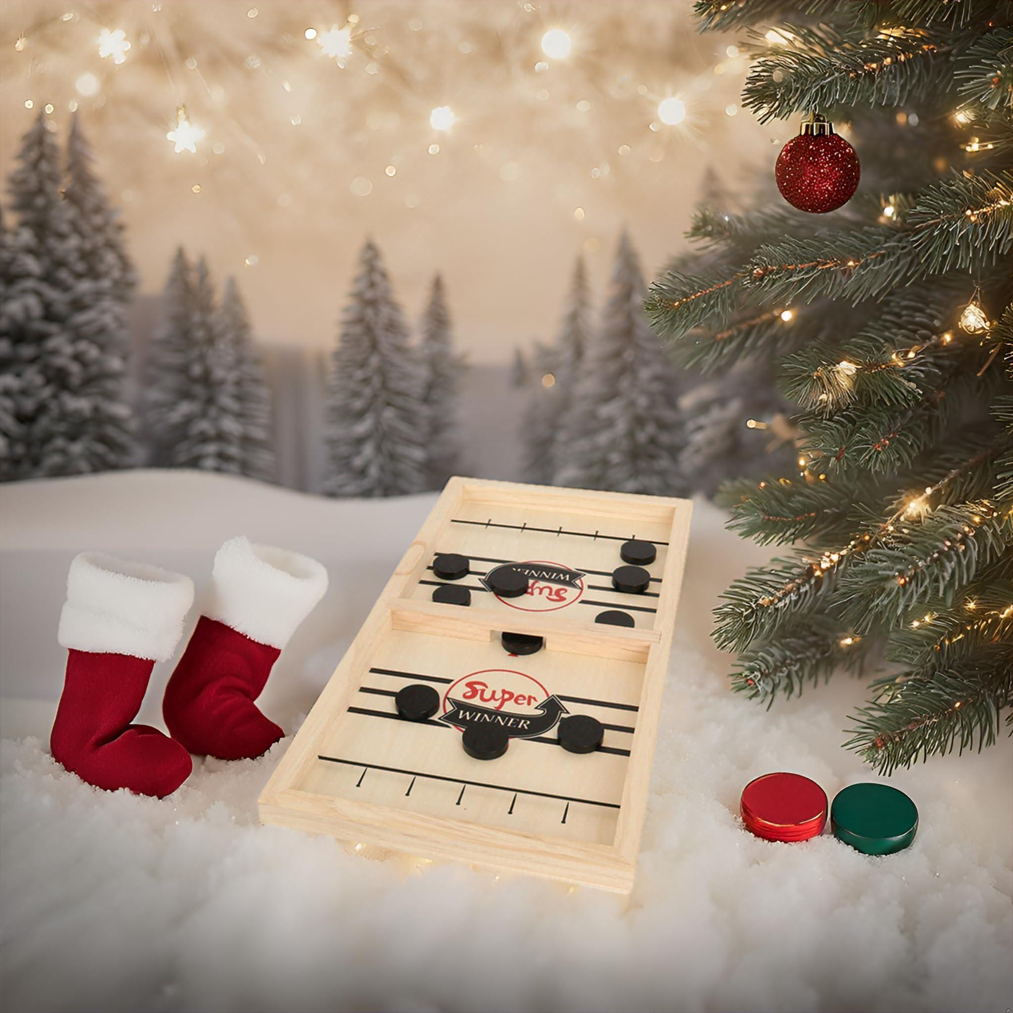 SIMPLENICE SIMPLENICE Fast Sling Puck Game,Sling Puck Game,Slingpuck Games Toy,Paced Winner Board Games Toys for Kids & Adults Medium Size