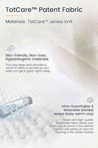 TotAha TotAha Toddler Sleep Sack 2T-3T-4T, 0.5 TOG Summer Light Sleeping Sacks, Soft Wearable Blanket Baby Sleep Bag with 2-way Zipper, X-Large