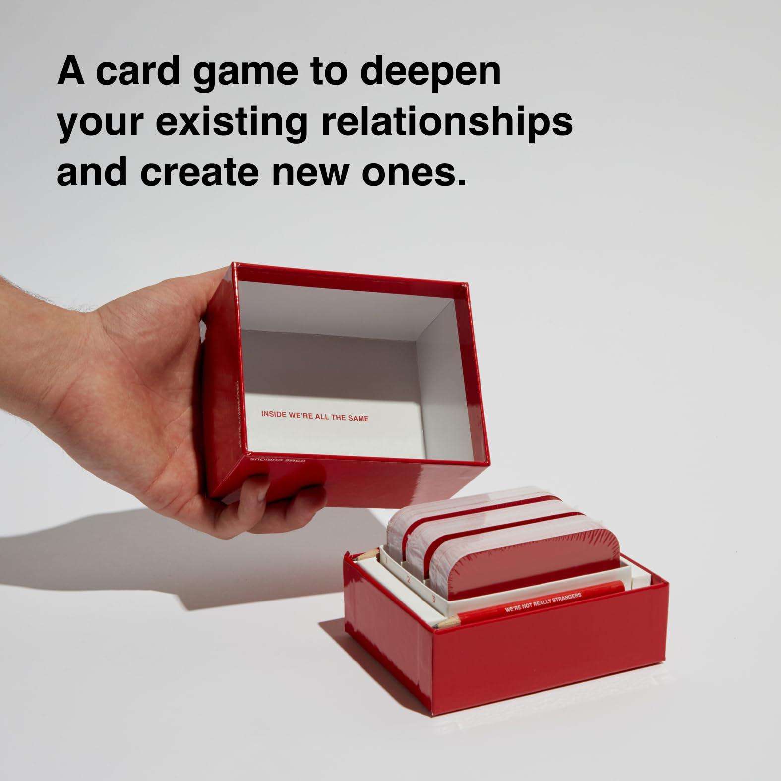 WE\'RE NOT REALLY STRANGERS WE\'RE NOT REALLY STRANGERS Card Game Bundle - Core + Adult Editions, Fun Family Party Games, Game Night, Couples Games, 2+ Players