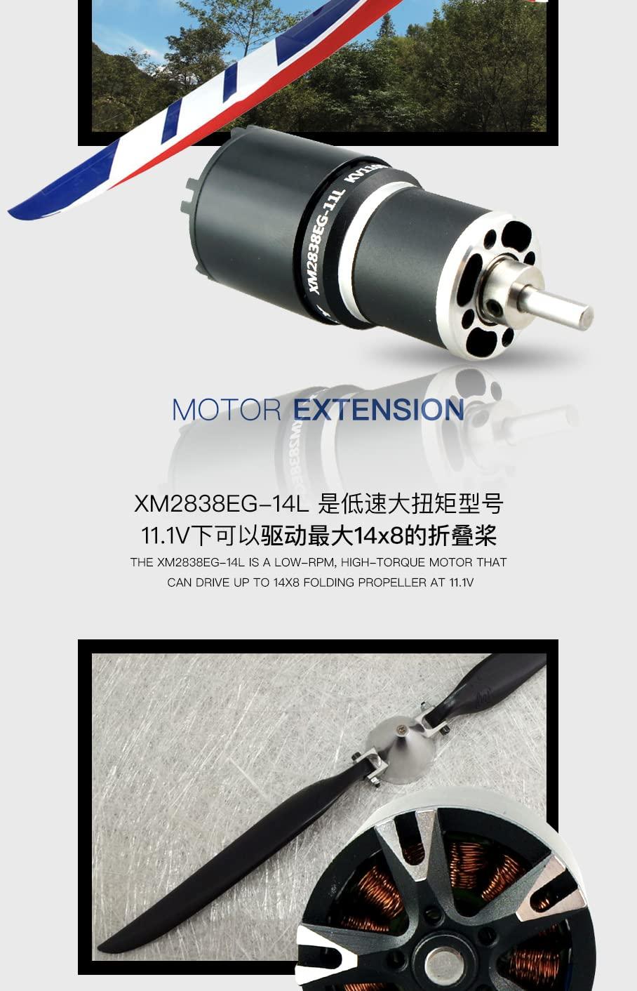 ZYHOBBY Glider Outrunner Inrunner Motor XM2838EG&EGL Series for Glider FAI F5J(1000g-1500g),Wingspan Upto 3.5 Meters