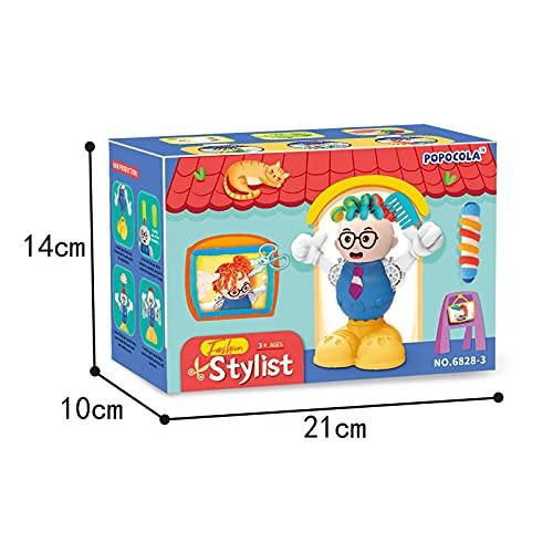 HASAYAQI HASAYAQI Cuts Stylist Hair Salon Tools Playset,Play Dough Sets for Kids Ages 4-8 Pretend Play Toys Sets for Kids Ages 2-4 Gift for Girls and Boys