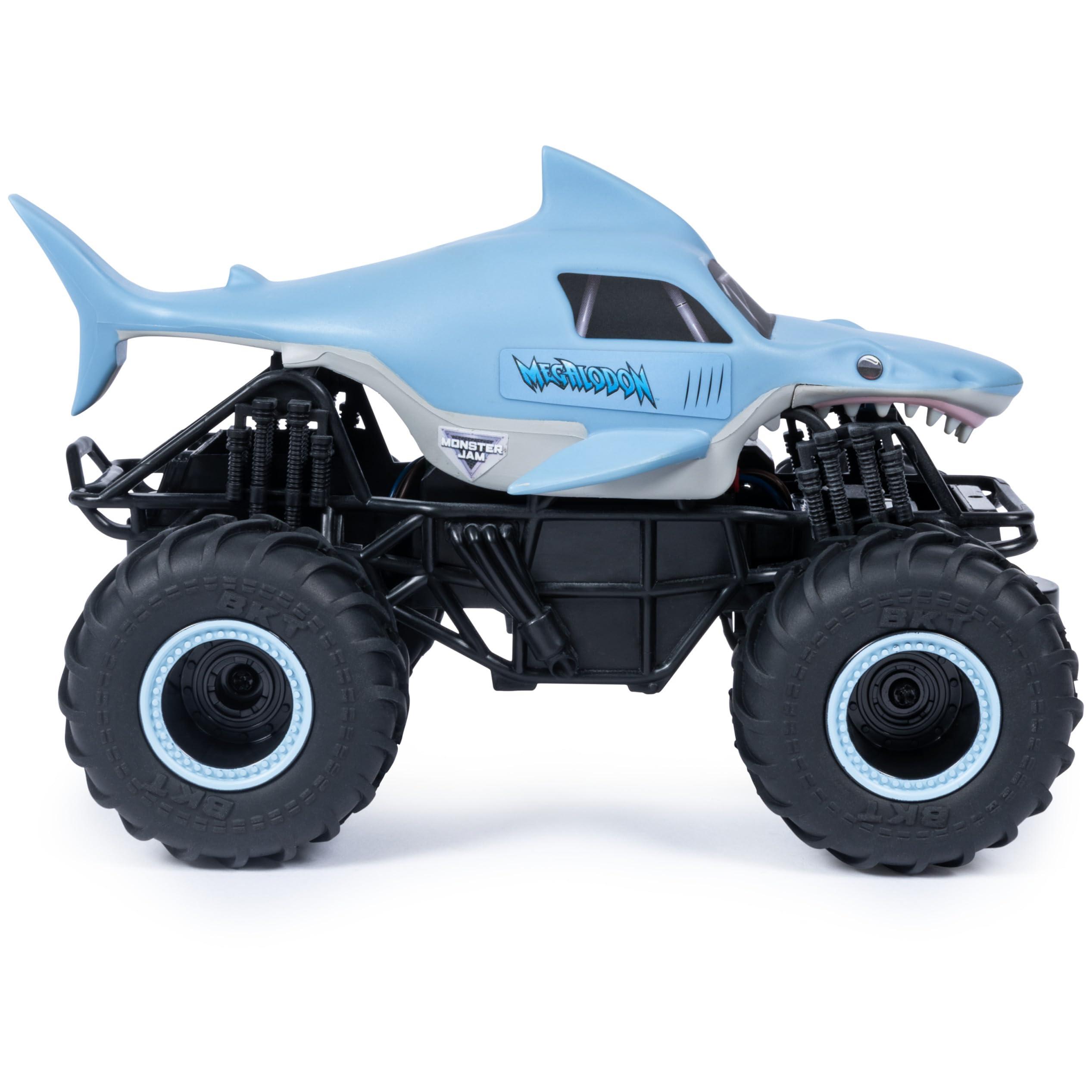 Monster Jam Monster Jam, Official Megalodon Remote Control Monster Truck, 1:24 Scale, 2.4 GHz, for Ages 4 and Up