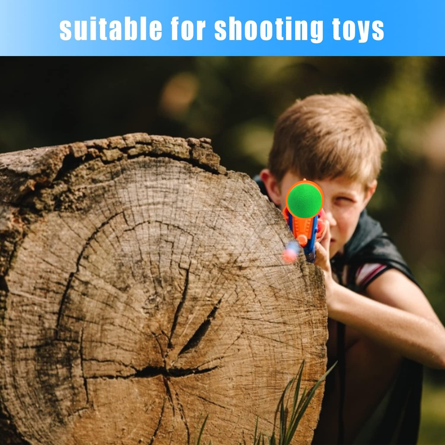 CHAKANLX CHAKANLX 48 Pieces EVA Foam Balls for Power Popper Refill Balls, Air Blaster Balls for Toy Gun, 1.1inch Replacement Bullet Balls Ball Popper Shooter Balls Foam, Soft Small Light Cat Ball Toys(Green)