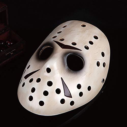 Hewufo Resin Hockey Mask Murder Killer Costume Cosplay Replica