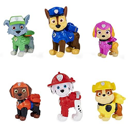 Paw Patrol Paw Patrol, Movie Pups Gift Pack with 6 Collectible Toy Figures, Kids Toys for Ages 3 and Up