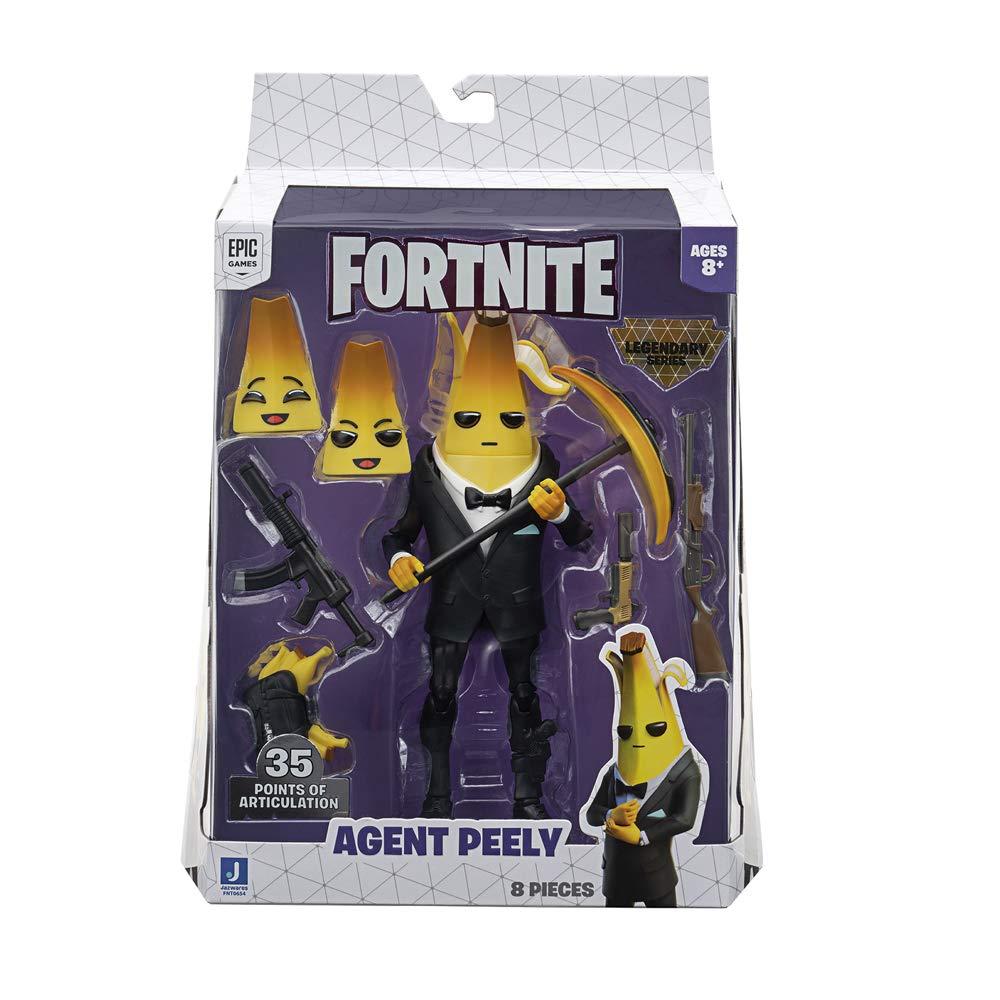 FORTNITE Fortnite Legendary Series, 1 Figure Pack - 6 Inch Agent Peely - BaseCollectible Action Figure - Includes 3 Interchangeable Faces