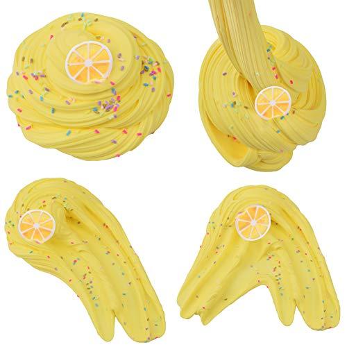 Keemanman Keemanman 9 Pack Butter Slime Kit with Mint Leaf, Watermelon, Peach, Lemon, Unicorn, Coffee, Rainbow and Candy Charms, Scented DIY Slime for Girls and Boys, Stress Relief Toy for Kids Party and Gift