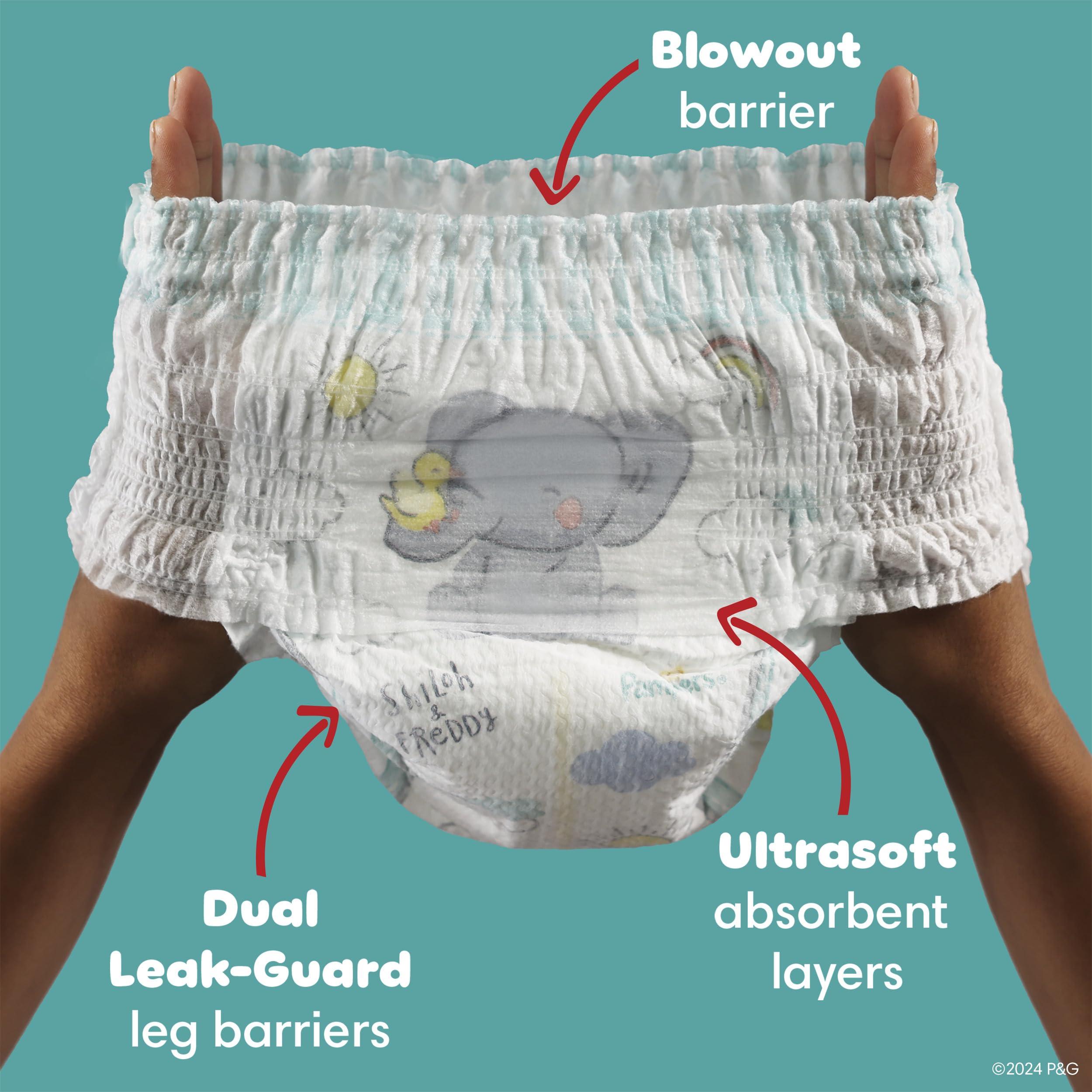 Pampers Pampers Diapers - Swaddlers 360 - Size 5, 52 Count, for up to 100% Leakproof Premium Skin Protection