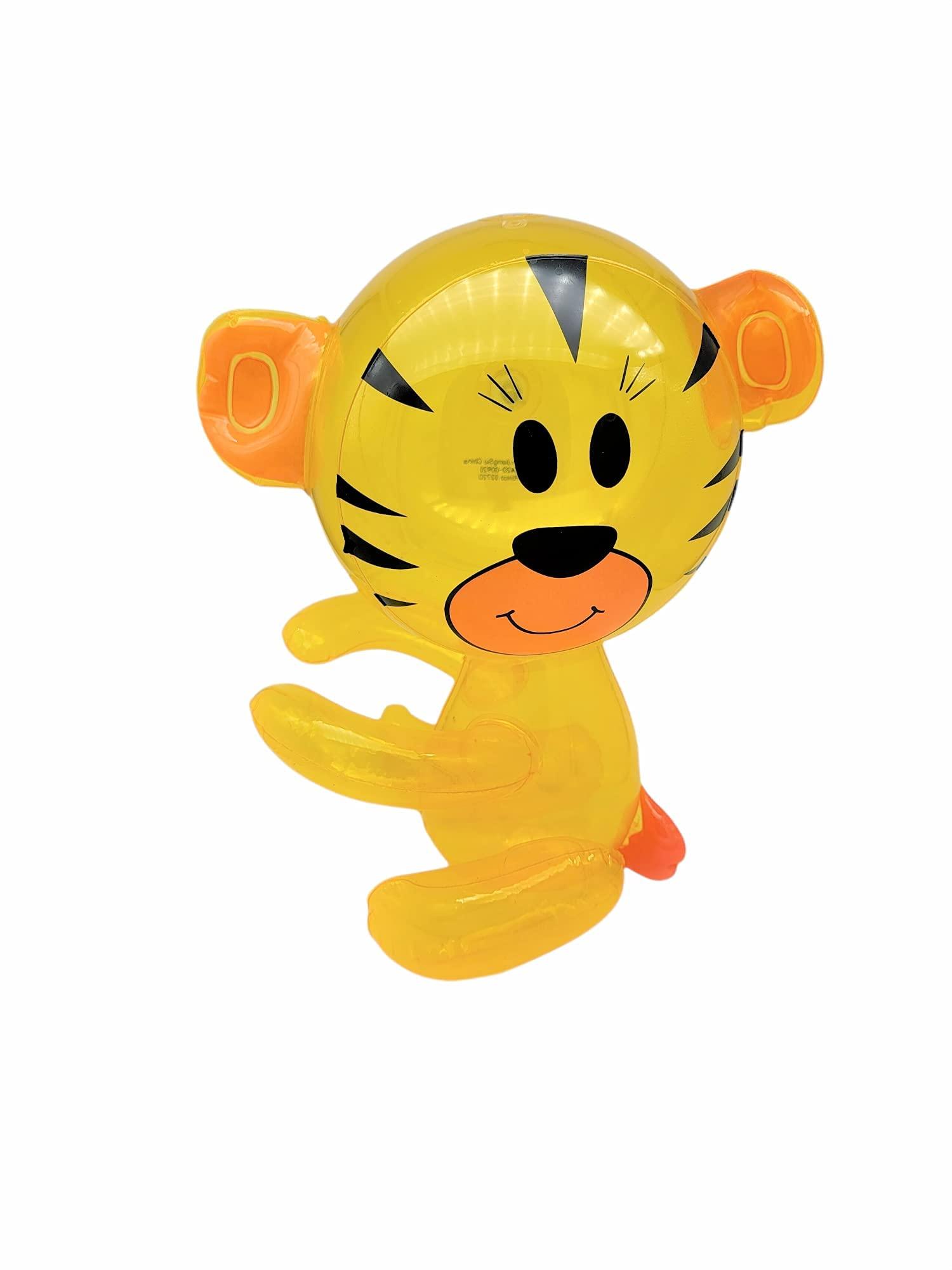 Zugar Land Zugar Land Hug Me Inflatable Safari Wild Zoo Animals. (24 Pack) Hugging Arms Elephant, Tiger, Monkey, Rabbit, Bunny, Teddy Bear. Jungle Party Decor (24 Animals)