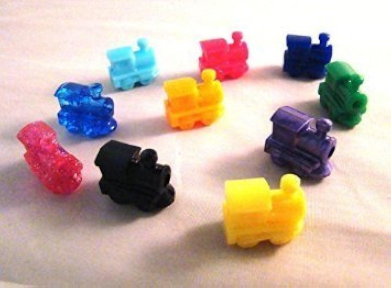 IHEX Mexican Train Assorted Domino Markers (Set of 10) by CHH