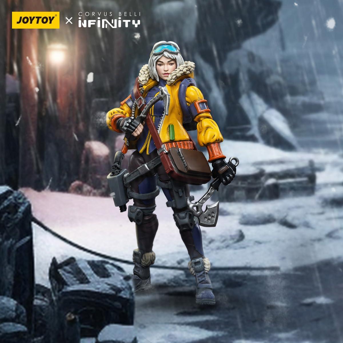 JOYTOY JOYTOY 1/18 Action Figure Infinity Oktavia Grimsdottir lcebreaker\'s Harpooner 4inch Collectible Action Figures Kits