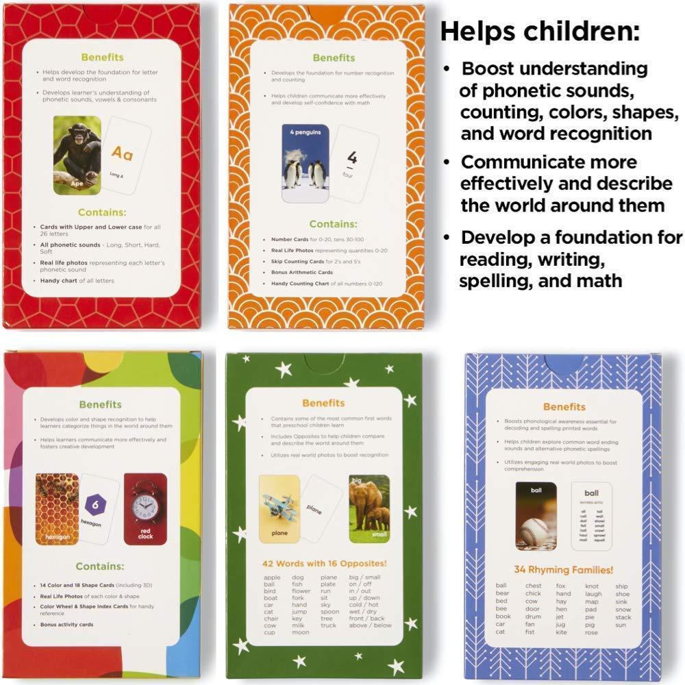 Think Tank Scholar Think Tank Scholar Preschool & Early Math Learning Bundle | Alphabet, Numbers & Counting, Colors & Shapes, First Words and & Opposites, Rhyming | Addition and Subtraction (All Facts Color Coded)