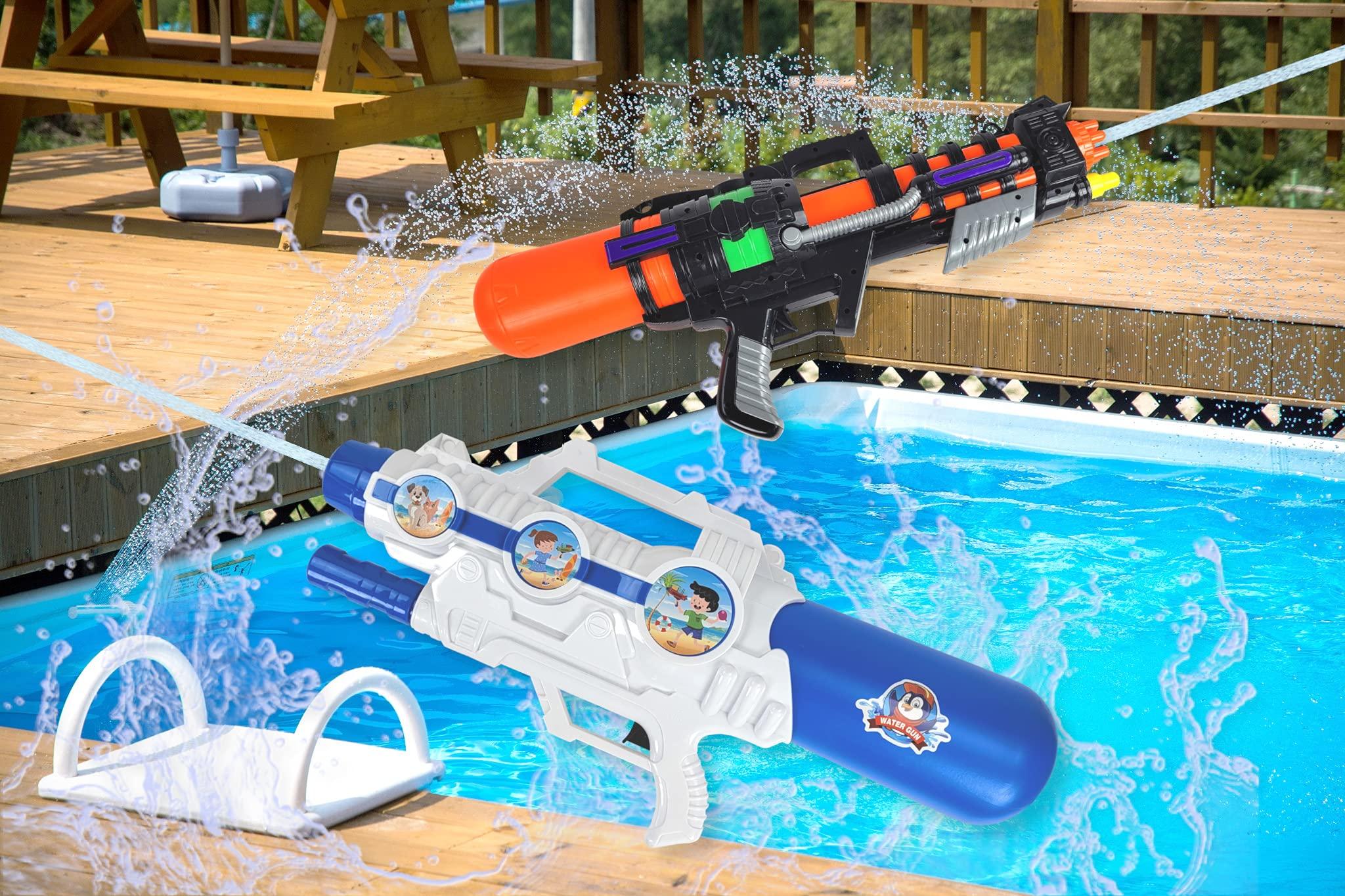 Zillywood 3 Pack 22\" Large Water Guns for Kids, High Capacity Super Squirt Gun Water Soaker Blaster - Big Size Long Shooting Range Water Gun for Boys Girls and Adults Outdoor Summer Water Toys (3 Pack)