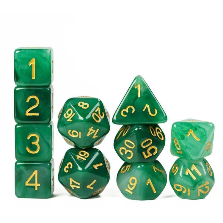 HDdais HDdais 8 Piece Pink DND Dice Set, Heart Resin Polyhedral Dice Set Extra D12 D&D Dice for Dungeons and Dragons Role Playing Game and Other Tabletop Games