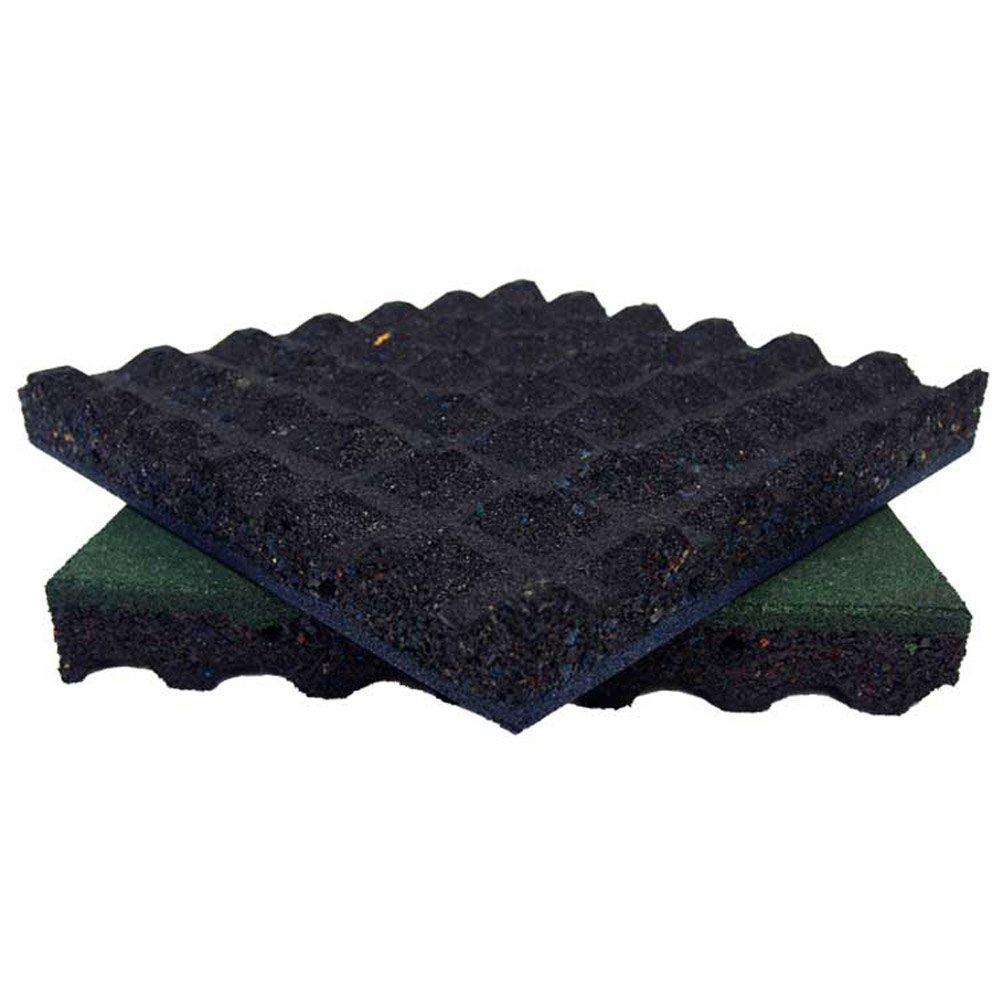 Rubber-Cal Rubber-Cal Eco-Safety Interlocking Playground Tiles - 2.50 x 19.5 x 19.5 inch - 20 Pack - 55 Sq.Ft. Coverage - Coal